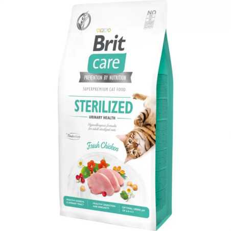 Brit Care GF, Hrana uscata pentru pisici, Sterilized Urinary Health, 7Kg|Deltavet Shop