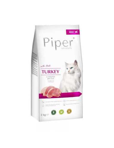 Piper Dolina Noteci Hrana uscata pisici adulte, Curcan 3kg|Deltavet Shop