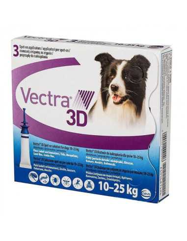 Vectra 3D Dog 10-25 Kg 3 pipete|Deltavet Shop