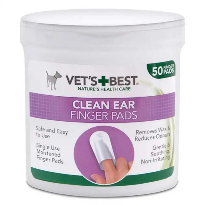 Degetare pentru igiena urechii Vet's Best Ear Finger 50 buc|Deltavet Shop