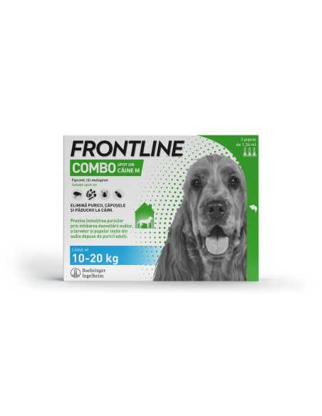Frontline Combo Spot On M pentru caini, 10-20kg , 3 pipete|Deltavet Shop
