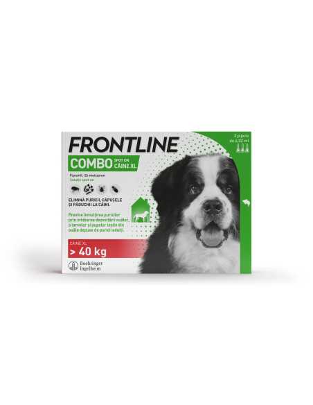 Frontline Combo Spot On XL pentru caini, peste 40kg , 3 pipete|Deltavet Shop
