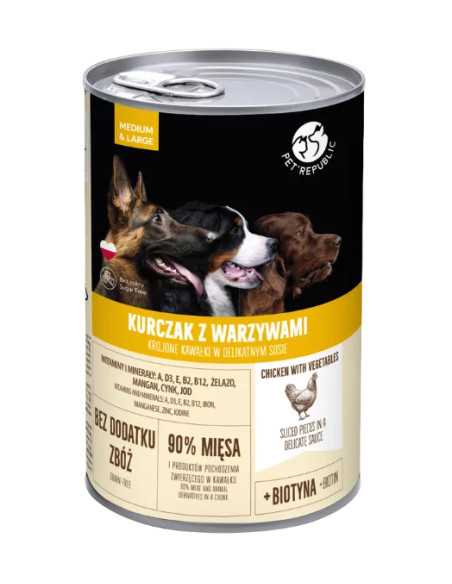 Pet Republic hrana umeda pentru caini cu pui in sos 1250g|Deltavet Shop