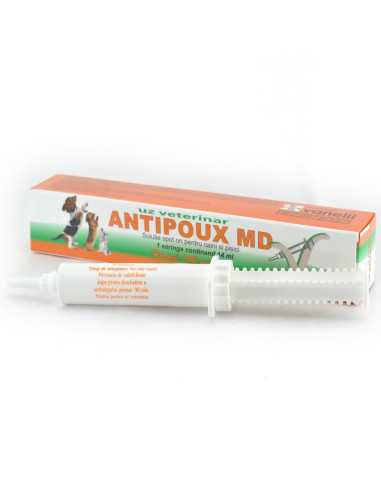 ANTIPOUX MD 14 ML solutie spot on pentru caini si pisici.|Deltavet Shop