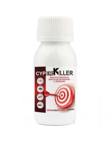 Cyper-Killer, Insecticid lichid concentrat impotriva insectelor taratoare si zburatoare, 100 ml|Deltavet Shop