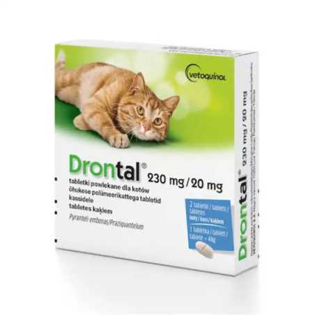Drontal Cat tratament antiparazitar pentru pisici (2 tablete)|Deltavet Shop