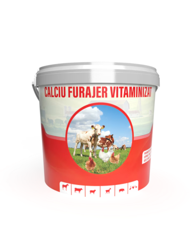 Calciu furajer vitaminizat pentru bovine, cabaline, ovine, pasari de curte, porcine, 5Kg|Deltavet Shop