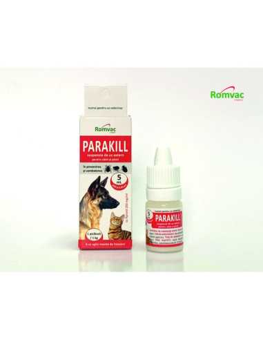 Parakill 5ml solutie spot on pentru caini si pisici|Deltavet Shop