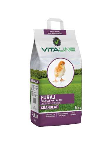 Furaj Granulat Complet Pentru Pui- Crestere Finisare, Vitaline Premium, 5 kg|Deltavet Shop