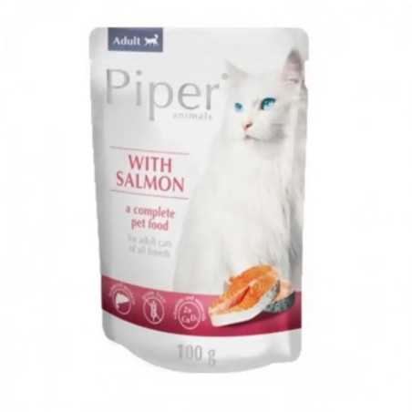 Piper Hrana Umeda pentru Pisici, cu Somon plic SET 10x100 g|Deltavet Shop